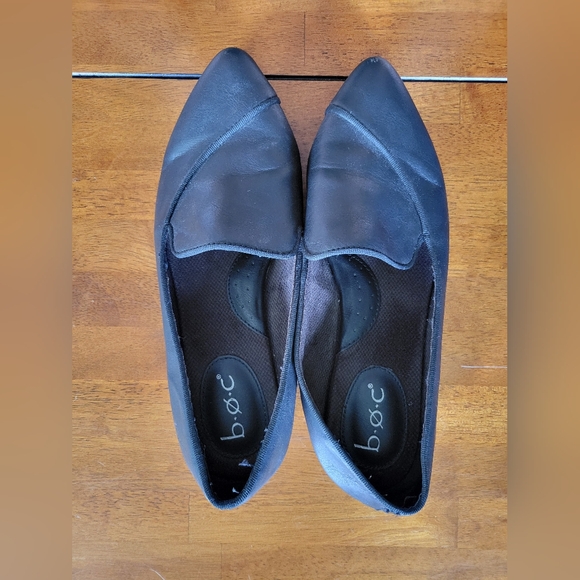 b.o.c. black pointed toe slip on - Picture 5 of 12